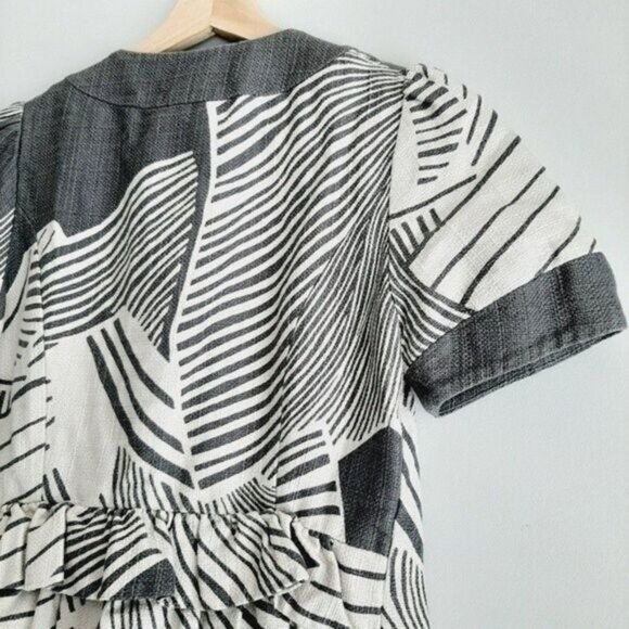 TAIKONHU Anthropologie Flights Of Fancy Short Sleeve Crop Jacket Sz 4 - Picture 9 of 15